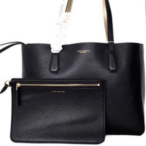 ⛔️SOLD/Authentic Tory Burch Rev.leather tote/pouch - Picture 7 of 8